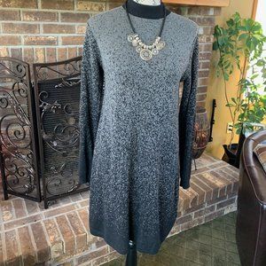 Grey and Black Sweater Dress